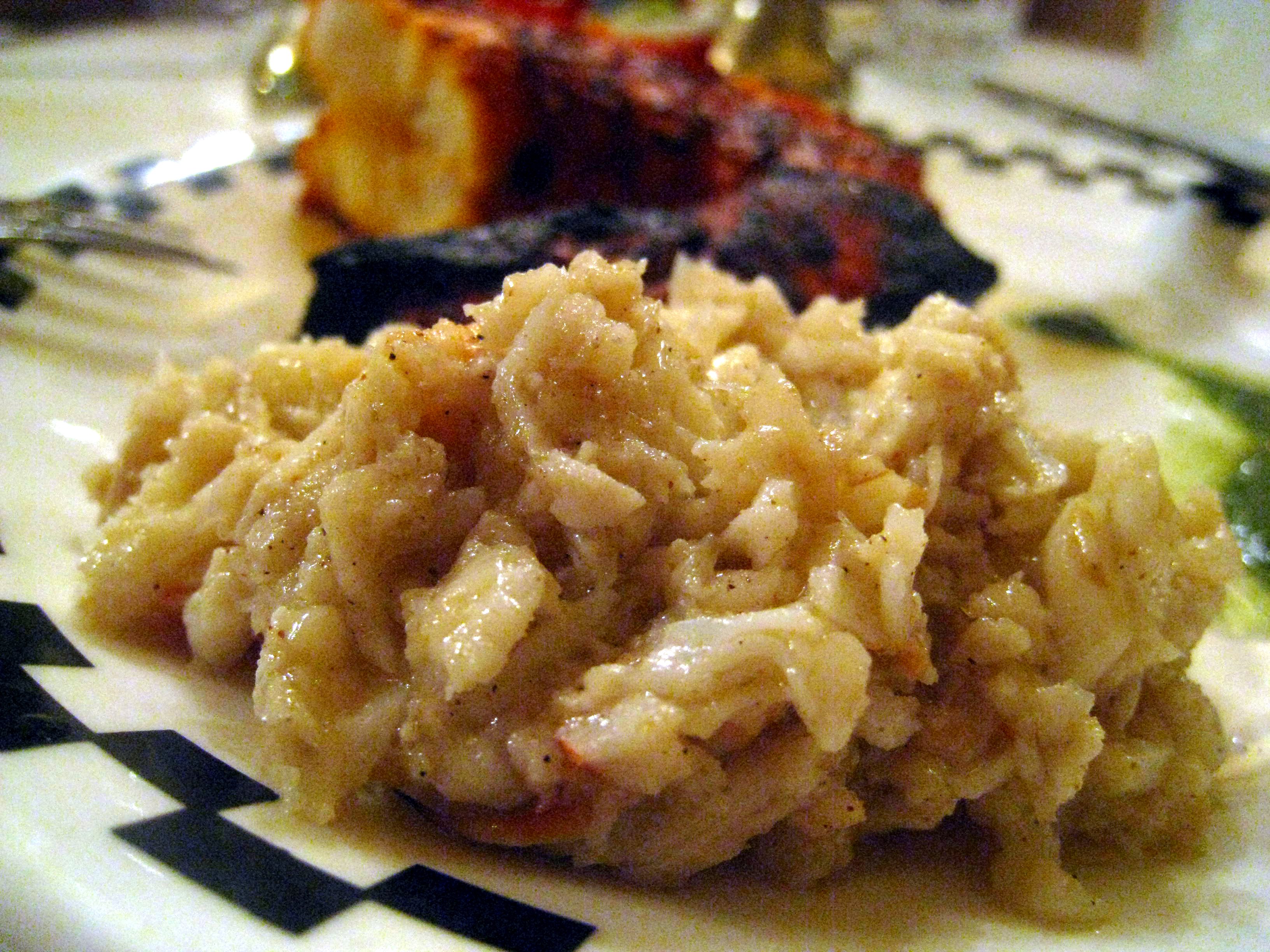 Trishna's king crab, in all its buttery, peppery supremacy.