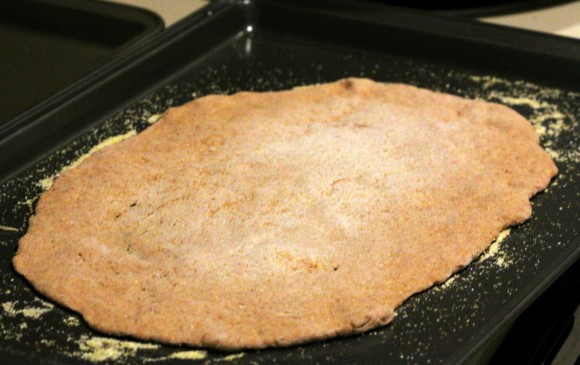 Seattle flatbread - rolled out dough