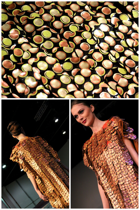 ChoCo'a's chocolate scales dress for the bridal show