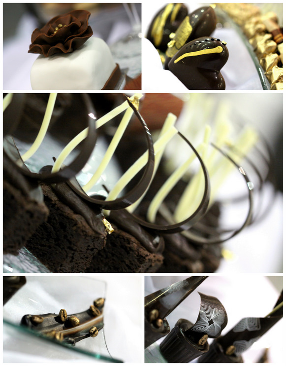 Choco'a gourmet chocolate for the edible bridal dress