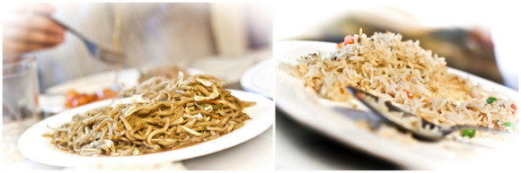 Rice and noodles at China Sea Dubai