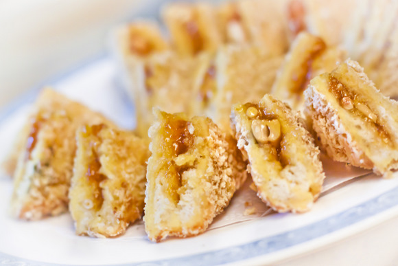 Fried bread and jam at China Sea Dubai