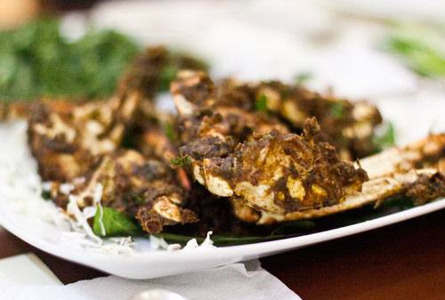 Dry fry crab starter - Calicut Paragon Karama Dubai